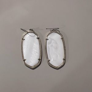 White earrings